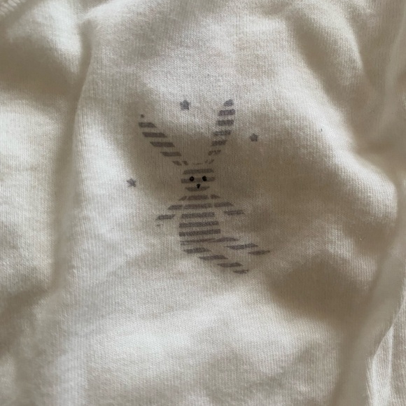 Petit Bateau white Long Sleeve Baby Onesie 6 months - Picture 3 of 4